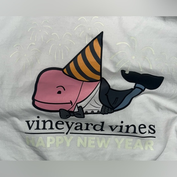 Vineyard vines boy glow in the dark long sleeve new year shirt XL/18 extra large - Picture 6 of 8